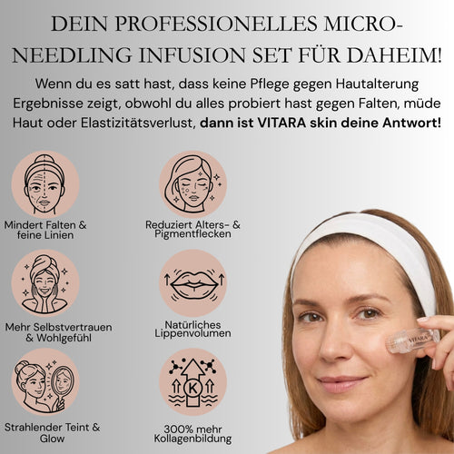 Anti-Falten-Starterset - VITARA Micro-Needling Infusion für zu Hause